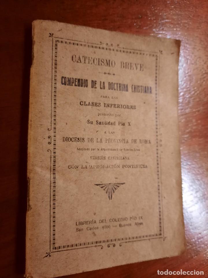 Libri antichi: ANTIGUO CATECISMO BREVE- COMPENDIO DE LA DOCTRINA CRISTIANA