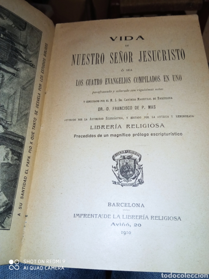Libros antiguos: Los Cuatro Evangelios en uno - Foto 3