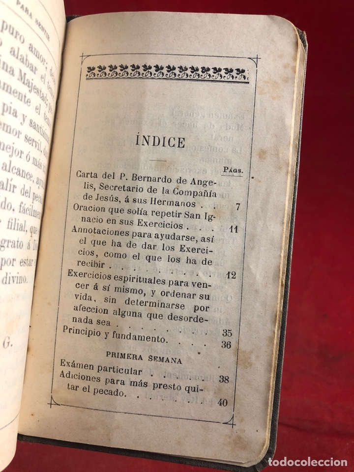 Libros antiguos: Ejercicios de san Ignacio - Foto 3