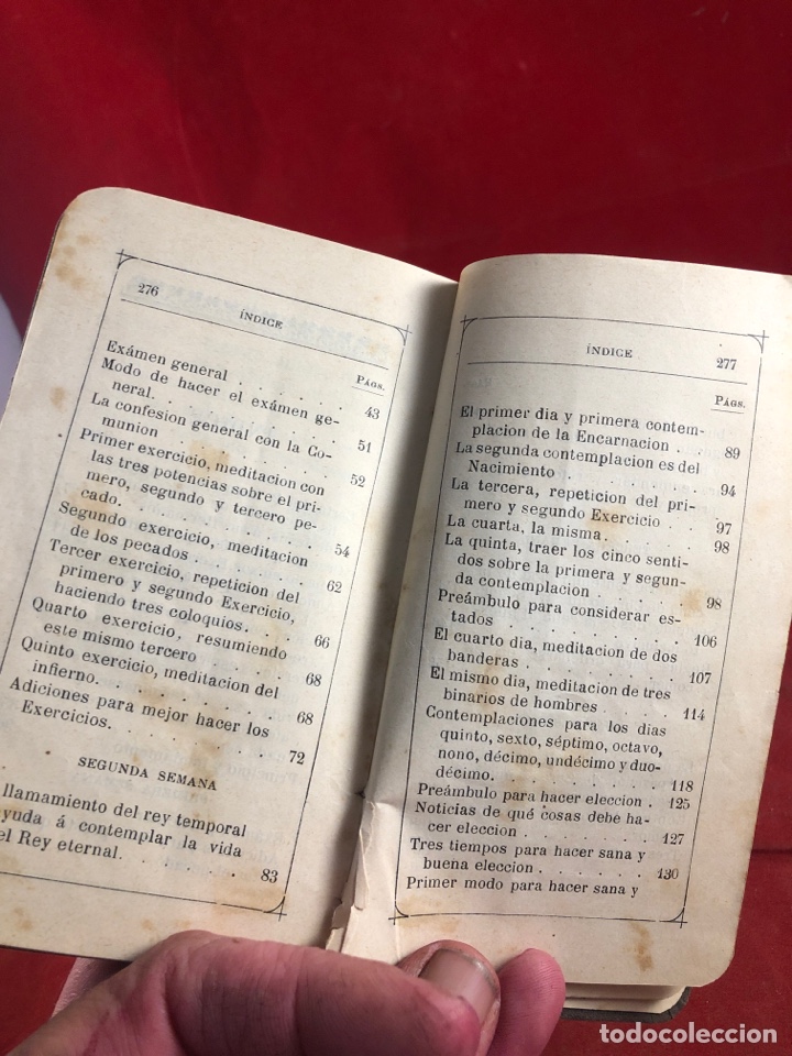 Libros antiguos: Ejercicios de san Ignacio - Foto 4