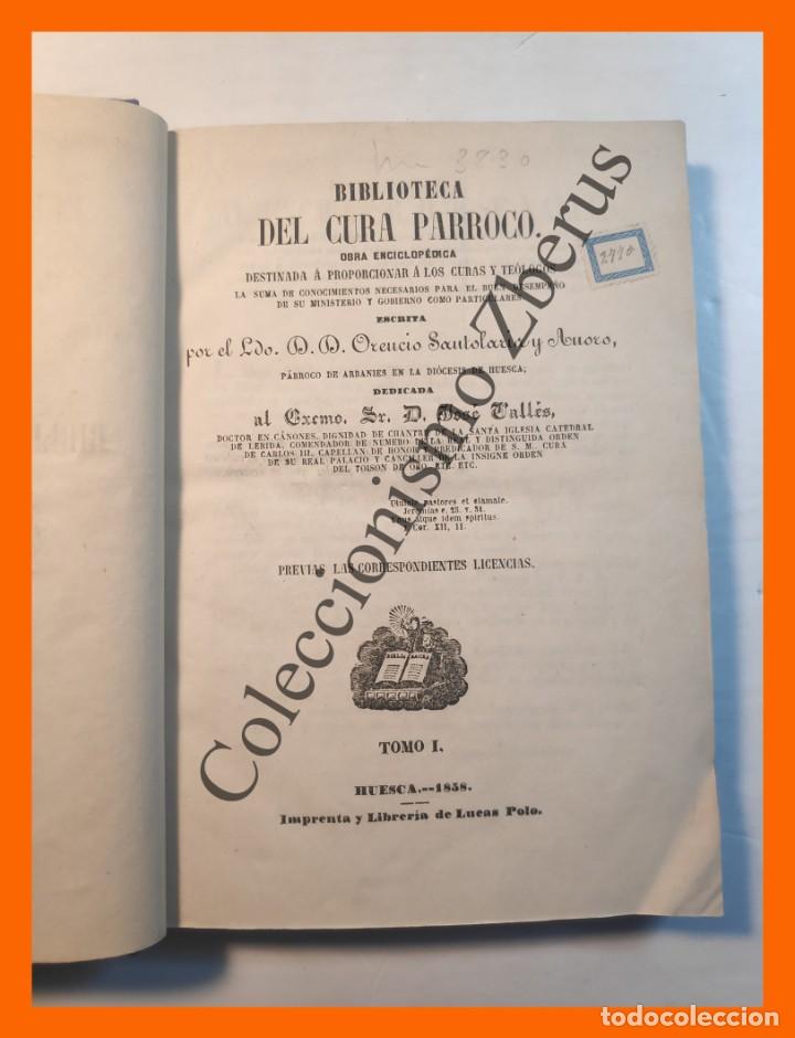 Livres anciens: Biblioteca del Cura Parroco, Tomo I - Orencio Santolaria y Anoro