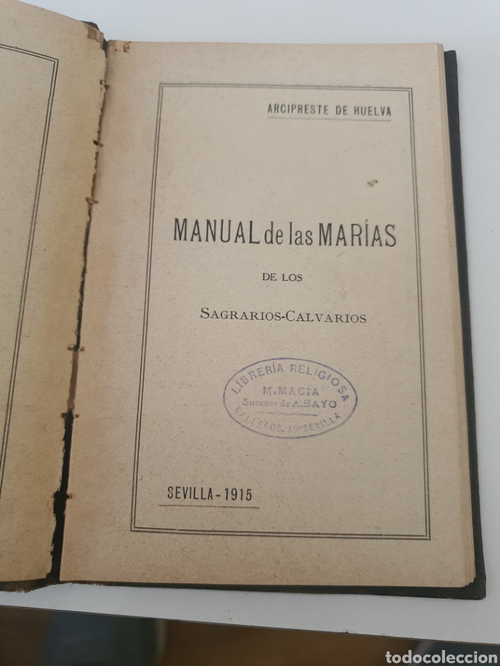 Libros antiguos: libro manual de las marias 1917 - Foto 3