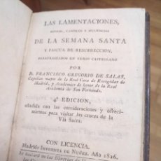Libros antiguos: LIBRO 1827 SEMANA SANTA HIMNOS Y CÁNTICOS COFRADIAS. Lote 231892635
