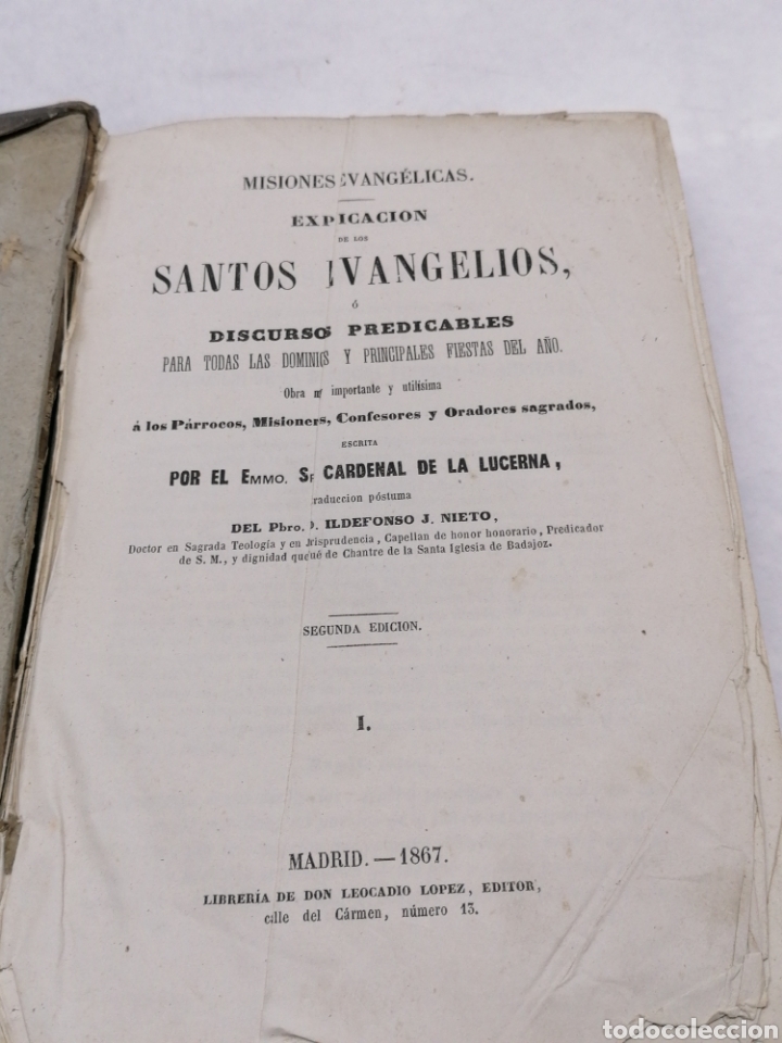Libros antiguos: Santos Evangelios 1867 - Foto 3