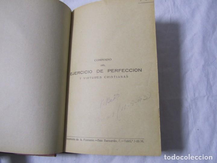 Libros antiguos: Compendio del ejercicio de perfecci&oacute;n, Alonso Rodriguez 1923 - Foto 6