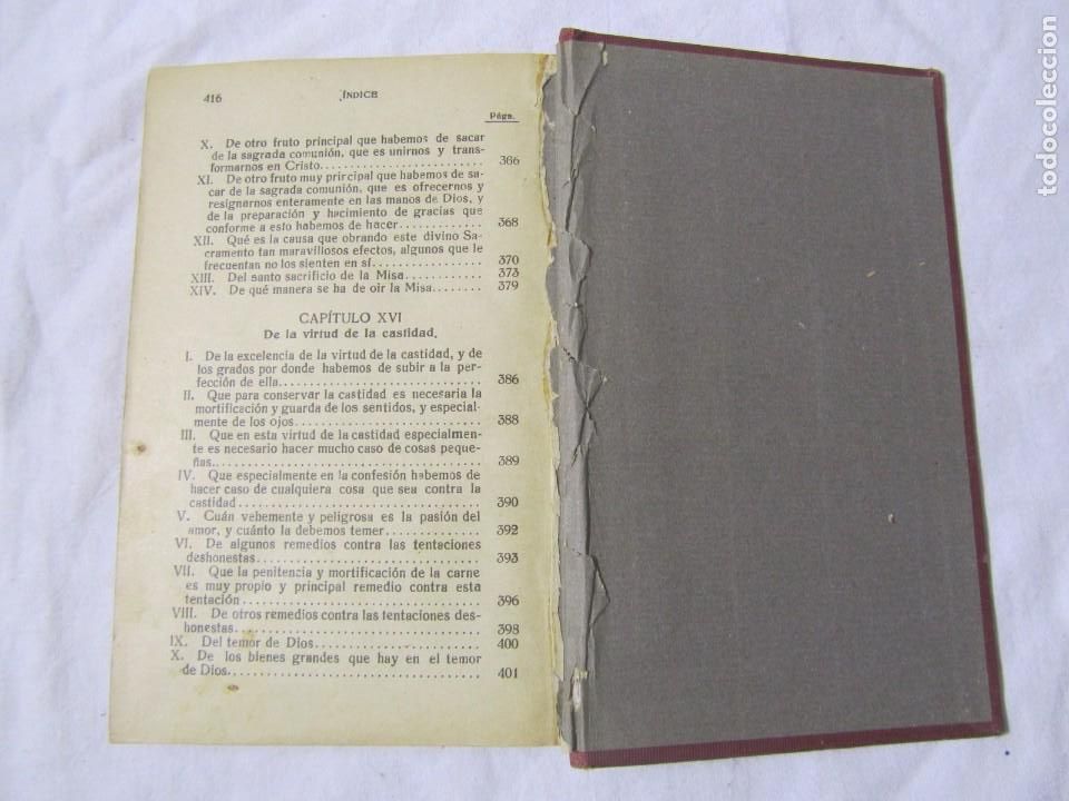Libros antiguos: Compendio del ejercicio de perfecci&oacute;n, Alonso Rodriguez 1923 - Foto 8