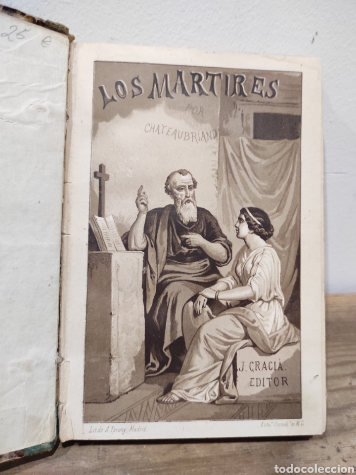 Antiquarische B&uuml;cher: LOS M&Aacute;RTIRES O EL TRIUNFO DE LA RELIGI&Oacute;N CRISTIANA / CHATEAUBRIAND / MADRID 1879