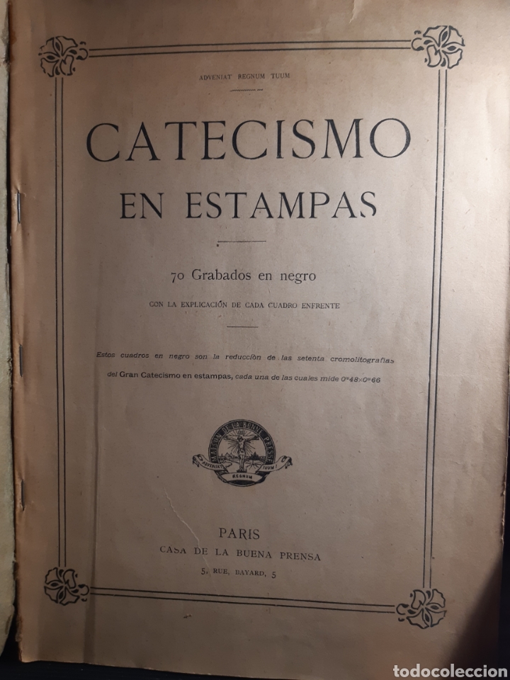 Libros antiguos: Catecisme en Estampas Par&iacute;s 1909 - Foto 2