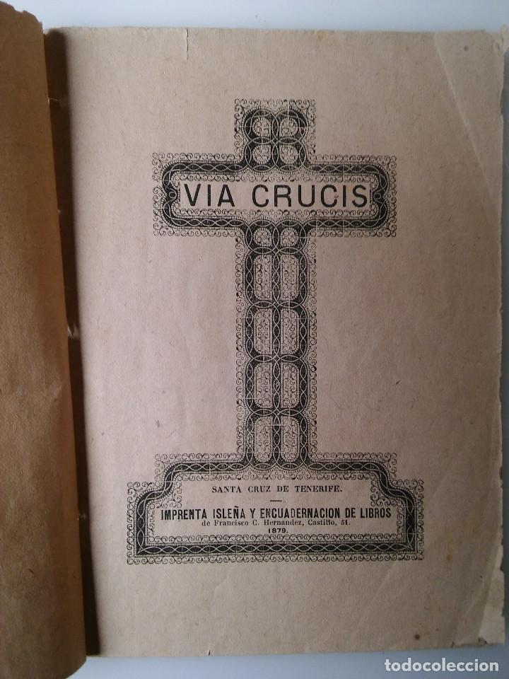 Libros antiguos: Via Crucis 1879 - Foto 1