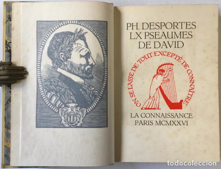 Libros antiguos: LX PSEAUMES DE DAVID. - DESPORTES, PH. - Foto 1