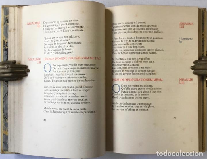 Libros antiguos: LX PSEAUMES DE DAVID. - DESPORTES, PH. - Foto 4