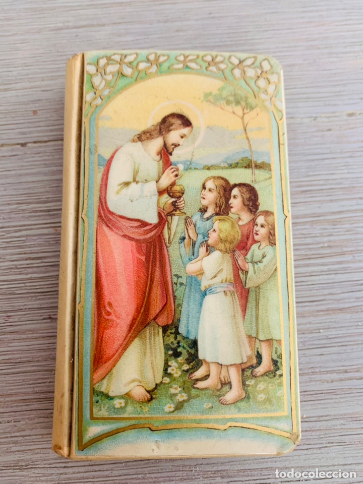 Libros antiguos: BELLISIMO Y DECORADO LIBRO DEVOCIONARIO-GUIA DEL CRISTIANO-RECUERDO DE LA PRIMERA COMUNI&Oacute;N 1929 Gu&iacute;