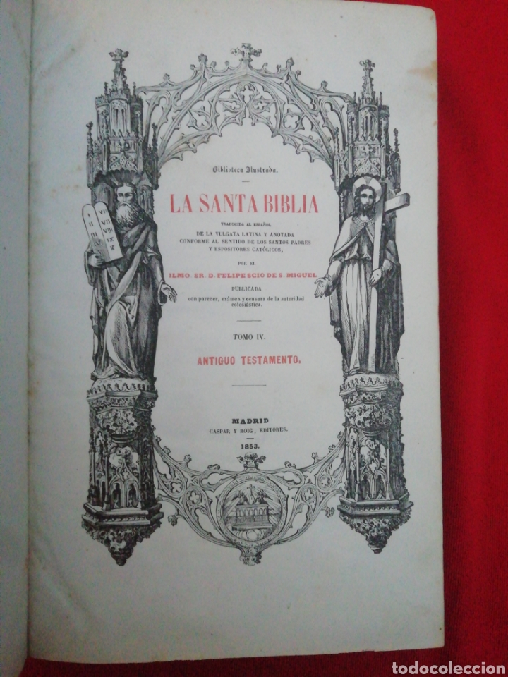 Antiquarische B&uuml;cher: LA SANTA TA BIBLIA - TOMO 4- GASPAR ROIG EDITORES 1853