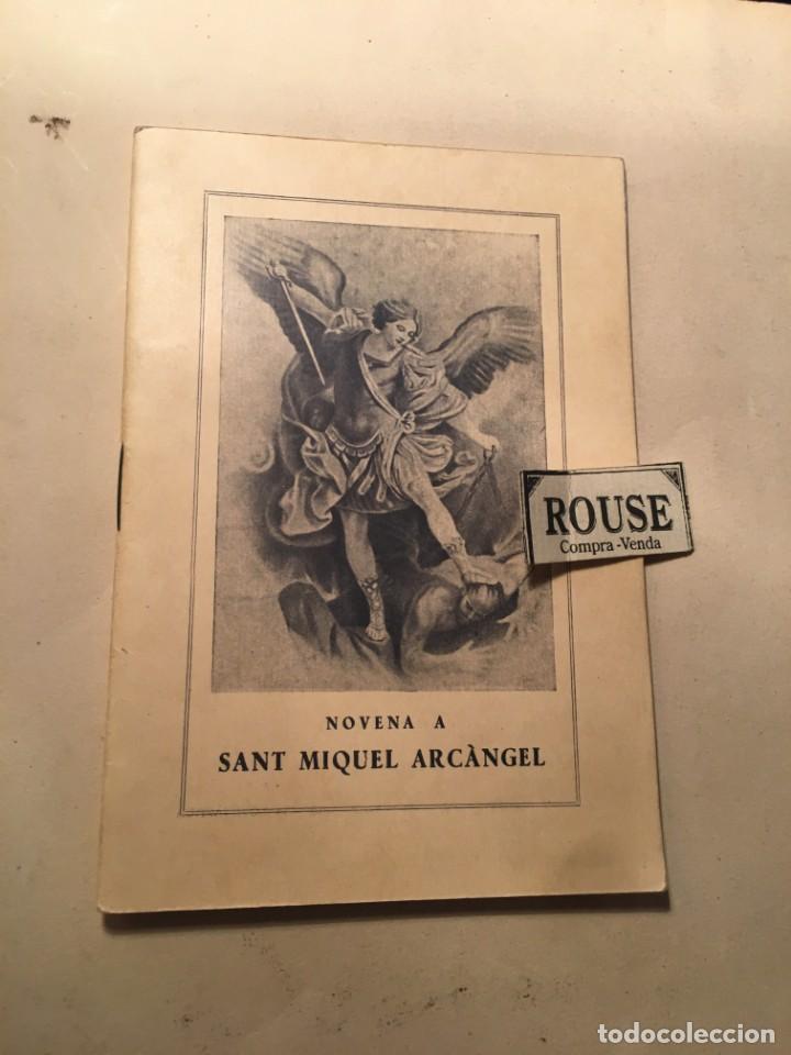 Libros antiguos: NOVENA A SAN MIGUEL ARCANGEL PER MN. MIQUEL ANGLI PREV. 1951 EDT. BALMES BARCELONA 32 PAG.