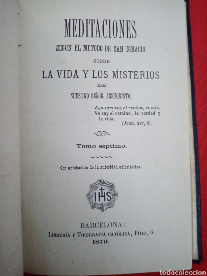 Antiquarische B&uuml;cher: Meditaciones sobre Jesucristo, seg&uacute;n el m&eacute;todo de San Ignacio 1879