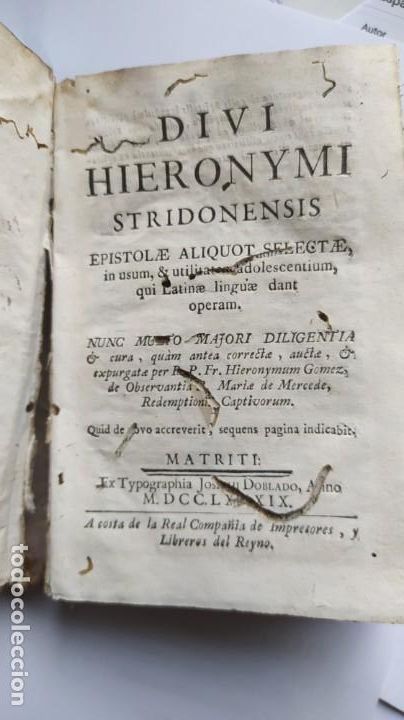 Libros antiguos: DIVI HIERONYMI - Foto 4