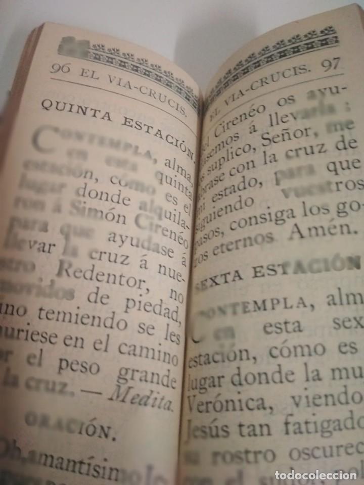 Libros antiguos: Devoci&oacute;nario tesoro espiritual 1897 - Foto 4