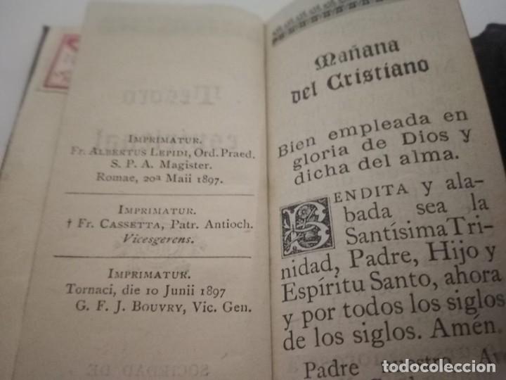 Libros antiguos: Devoci&oacute;nario tesoro espiritual 1897 - Foto 3