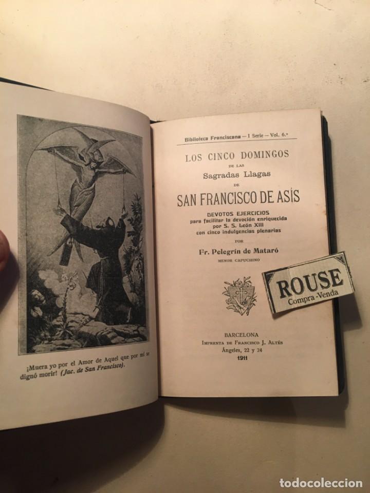 Libros antiguos: NOVENA - LOS CINCO DOMINGOS DE LAS SAGRADAS LLAGAS DE SAN FRANCISCO DE ASIS POR FR. PELEGRIN DE MATA