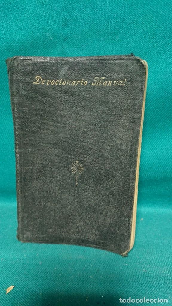 Libros antiguos: DEVOCIONARIO MANUAL ARREGLADO POR ALGUNOS PADRES DE LA COMPA&Ntilde;&Iacute;A DE JES&Uacute;S A&Ntilde;O 1935
