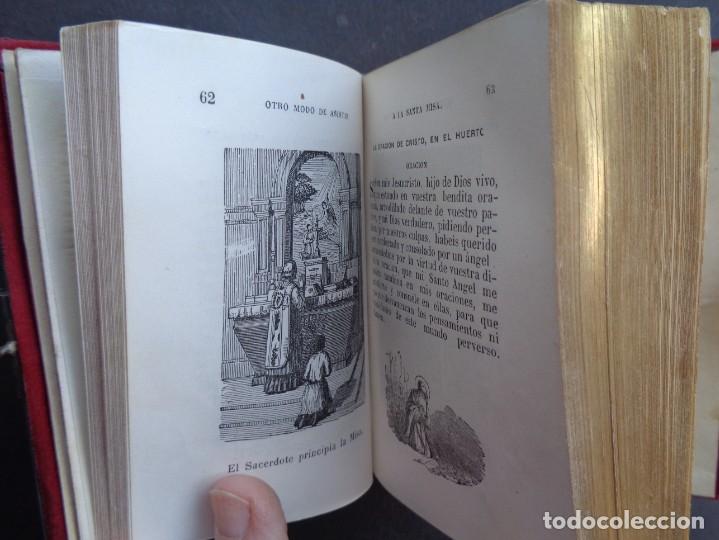 Libros antiguos: LIBRO DE RELIGION CON PASTAS DE NACAR - Foto 3
