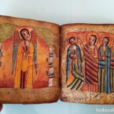 Libros antiguos: MANUSCRITO PERGAMINO DE USO PRIVADO. GE ' EZ. BIBLIA /BREVIARIO/SALTERIO ETÍOPE CRISTIANO COPTO.