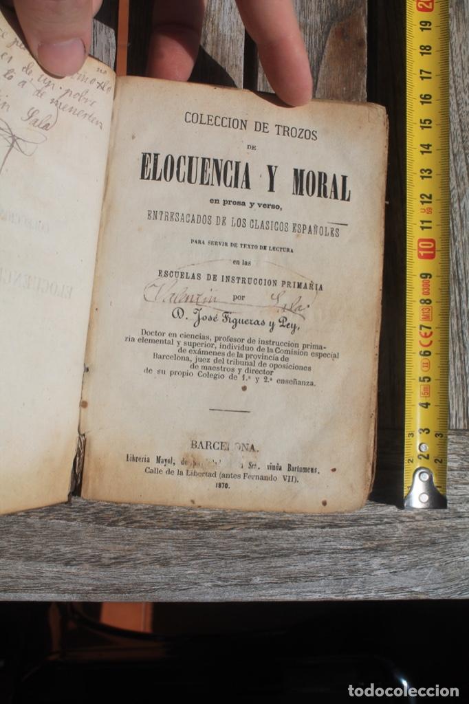 Libros antiguos: elocuencia y moral - Foto 1