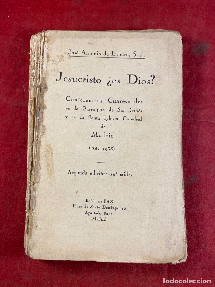 Libros antiguos: Jesucristo es Dios? 1933 - Foto 1