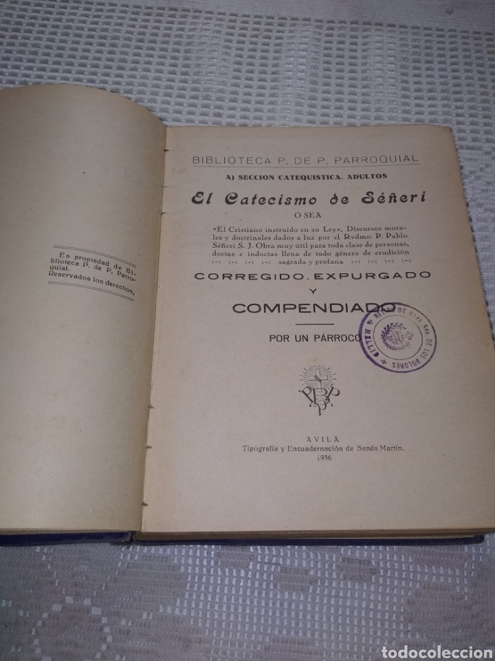 Libros antiguos: EL CATECISMO DE S&Eacute;&Ntilde;ERI - Foto 5