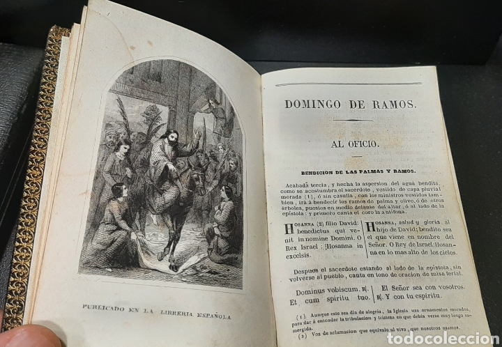 Libros antiguos: OFICIO DE LA SEMANA SANTA, 1854. - Foto 3