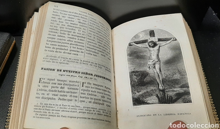 Libros antiguos: OFICIO DE LA SEMANA SANTA, 1854. - Foto 5