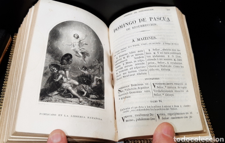 Libros antiguos: OFICIO DE LA SEMANA SANTA, 1854. - Foto 6