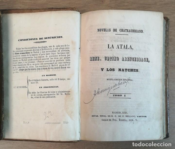 Libros antiguos: Novelas de Chateaubriand - Foto 7