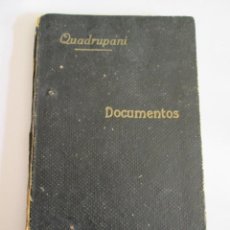 Libros antiguos: DOCUMENTO PARA TRANQUILIZAR A LAS ALMAS EN SUS DUDAS - P. CARLOS JOSE QUADRUPANI - 1931 -126 PAGINAS