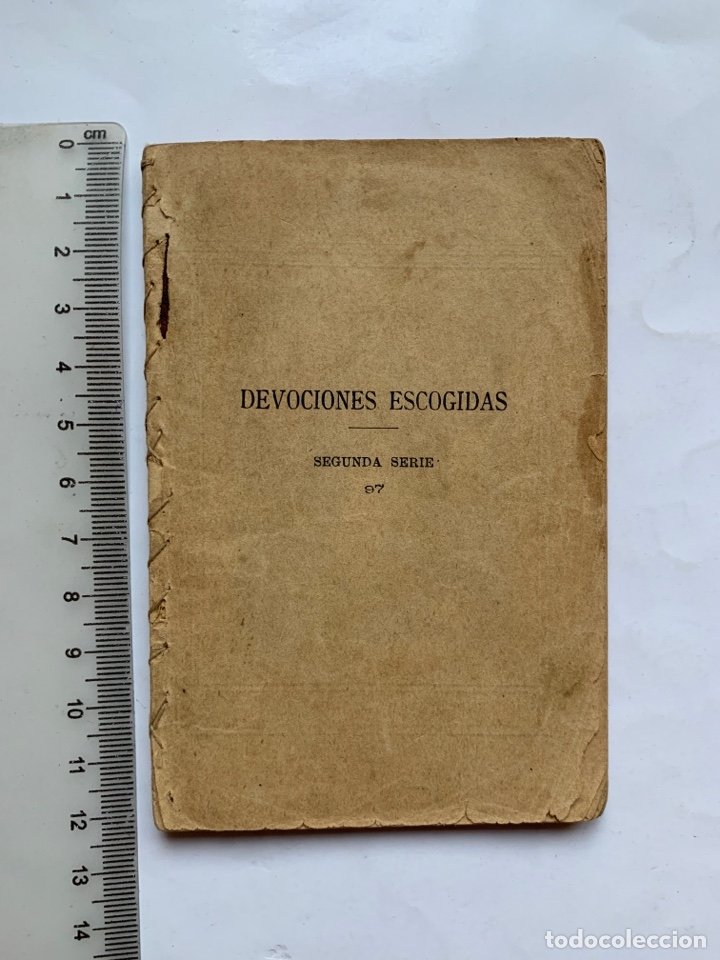 Livros antigos: DEVOCIONES ESCOGIDAS. SEGUNDA SERIE. NOVENA A LA PUR&Iacute;SIMA VIRGEN MAR&Iacute;A. MADRID, 1876.