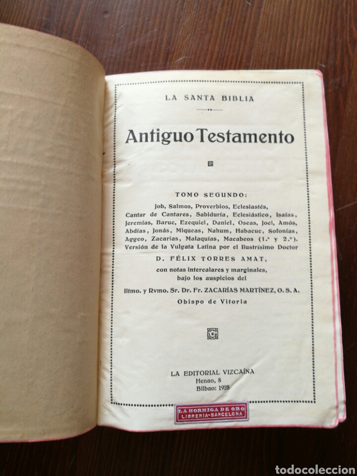 Libros antiguos: EL ANTIGUO TESTAMENTO - Foto 1