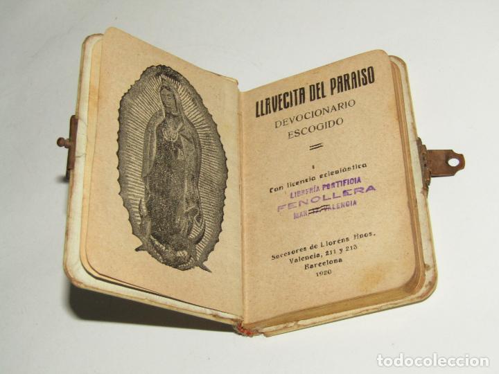 Libri antichi: Antiguo Devocionario Escogido LLAVECITA DEL PARAISO del A&ntilde;o 1920