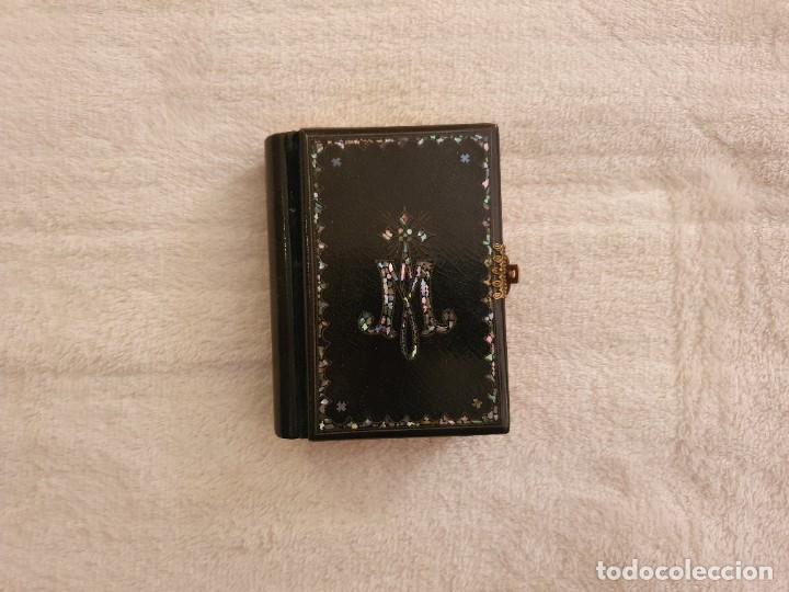 Libros antiguos: Libro devocionario finales del siglo XIX Diamante Divino y Semana Santa Encuadernaci&oacute;n en n&aacute;car