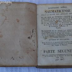 Libros antiguos: COMPENDIO MORAL SALMATICENSE - PAMPLONA - AÑO 1805. Lote 274914783