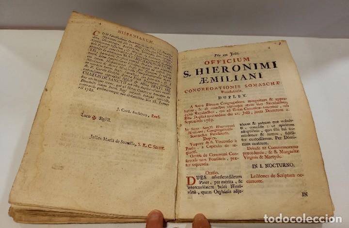 Libros antiguos: BREVIARIO CATÓLICO en latín. Siglos de XVII a XVIII. CALAGURITANA 1762. - Foto 17 - 276571488