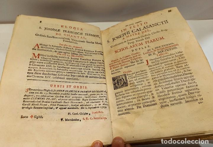 Libros antiguos: BREVIARIO CATÓLICO en latín. Siglos de XVII a XVIII. CALAGURITANA 1762. - Foto 21 - 276571488