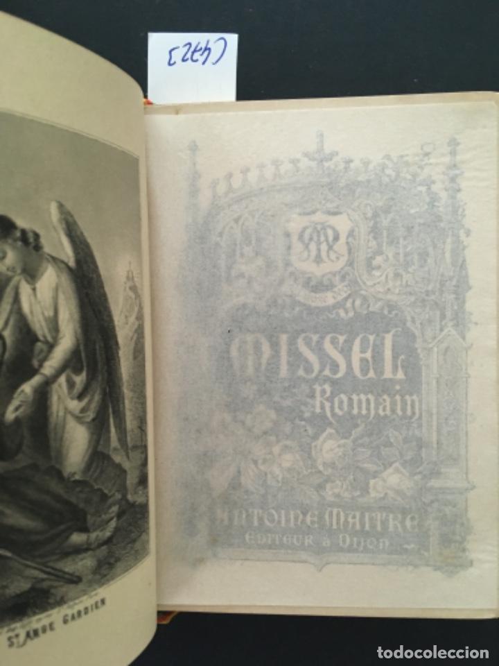 Libros antiguos: MISSEL ROMAIN, MISAL ROMANO, 1910 - Foto 3