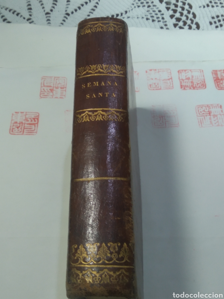 Libros antiguos: Oficio Semana Santa seg&uacute;n misal y breviario romano. MDCCXIX