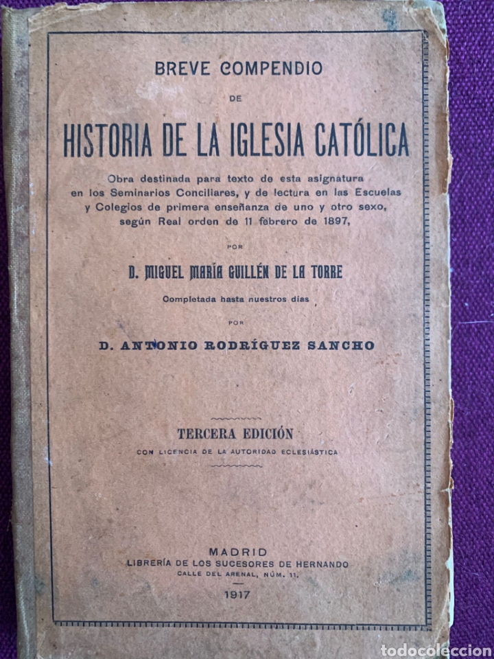 Libros antiguos: Historia de la iglesia - Foto 1