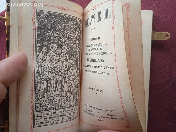 Libros antiguos: Ramillente de Oro. Devocionario. 1900. Regular estado - Foto 4
