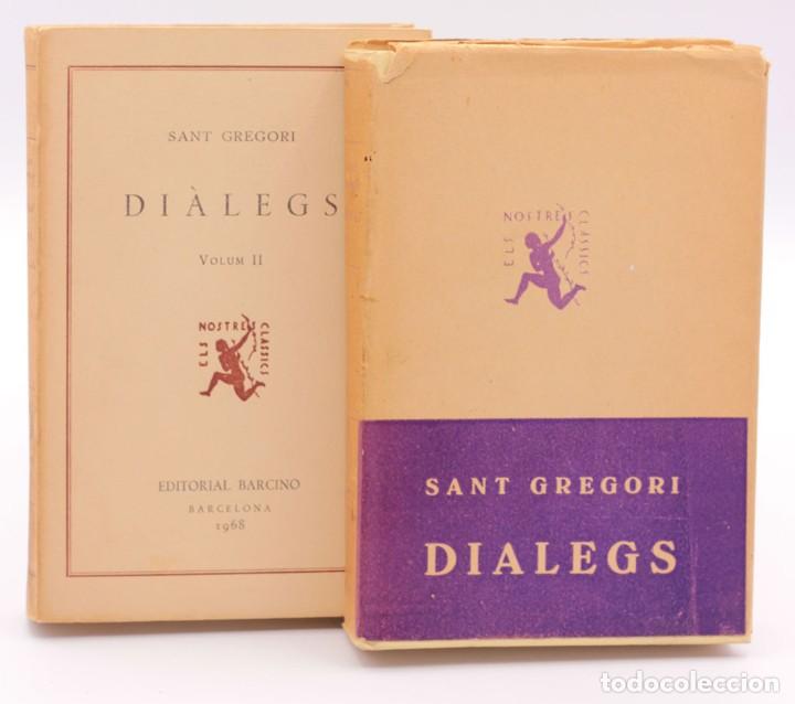 Libros antiguos: SANT GREGORI - Dialegs 2 Vols - Foto 1