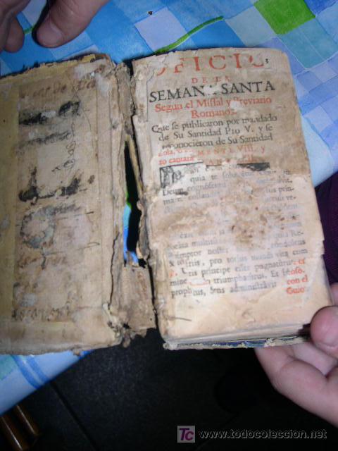 Libros antiguos: OFICIO DE SEMANA SANTA 11CM - Foto 2