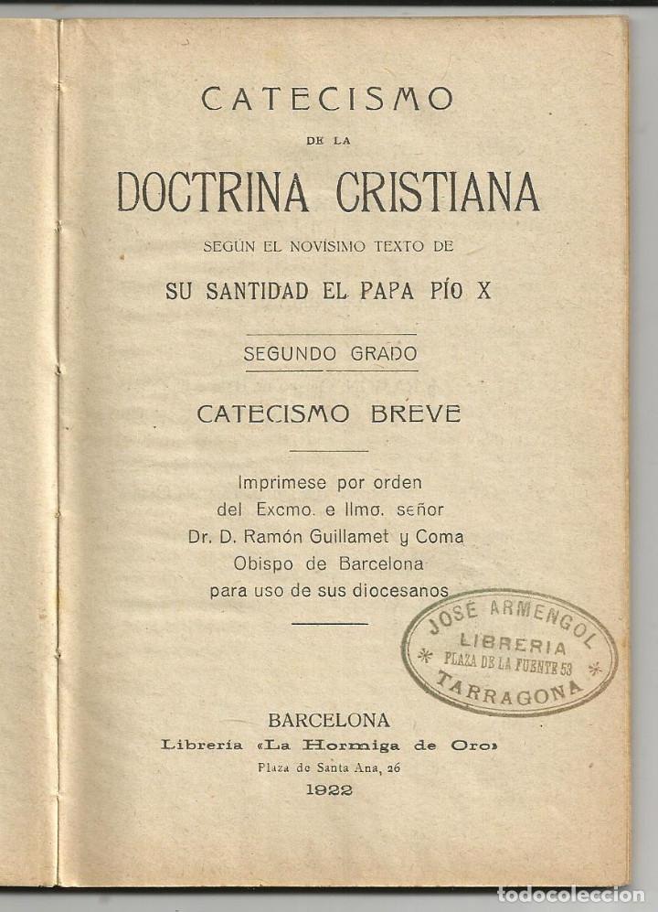 Catecismo De La Doctrina Cristiana Segundo Gra Comprar Libros Antiguos De Religión En