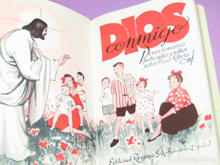 Libros antiguos: Antiguo Devocionario para Ni&ntilde;os y Ni&ntilde;as * DIOS CONMIGO * con Ilustraciones - A&ntilde;o 1962