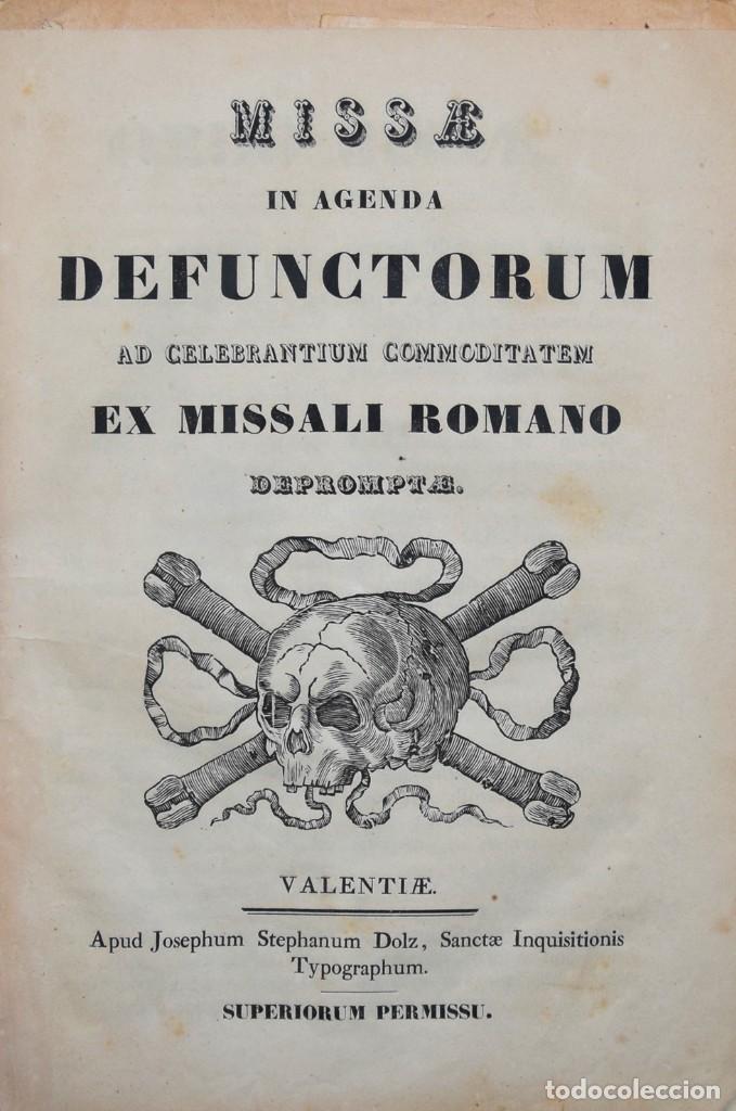 Antiquarische B&uuml;cher: MISSAE IN AGENDA DEFUNCTORUM AD CELEBRANTIUM COMMODITATEM EX MISSALI ROMANO